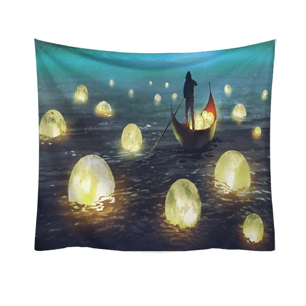 

2018 Fashion Fashion Tapestry Planet Fantasy World Style Decorative Tapestry Home Decor hot sale
