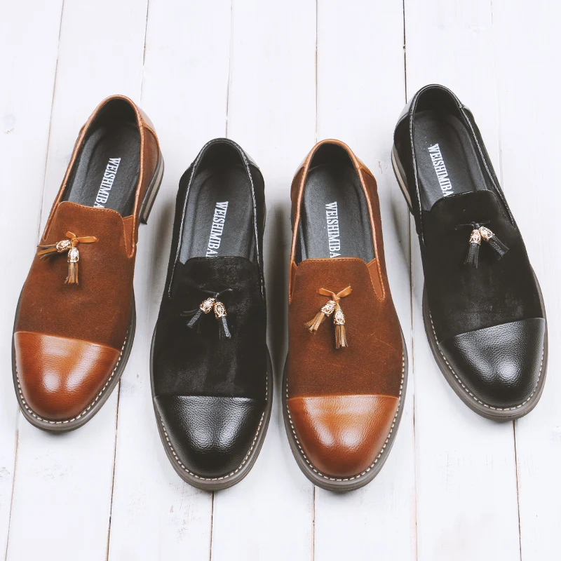 Pour Livraison Suede Chaussures Élastique Anticollision sur 01 Décontractées En Homme On Mocassins Cuir Slip Directe Chaude Bande Slip 2019 Conduite 02 5ARL34jqc