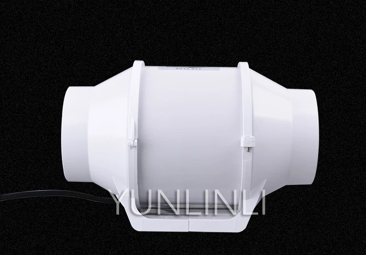 Круглый канальный вентилятор 100 мм кухонный вытяжной вентилятор 4 дюйма Мощный вытяжной вентилятор для ванной комнаты Вытяжной Вентилятор Мощный бесшумный