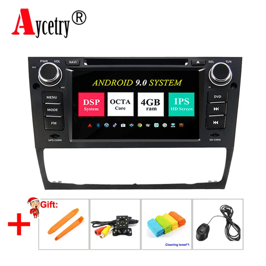 

4G 64G IPS DSP Car Multimedia dvd Player Android 9 GPS autoradio for BMW/3 Series/E90/E91/E92/E93/320/328 CAR Radio Stereo OBD2