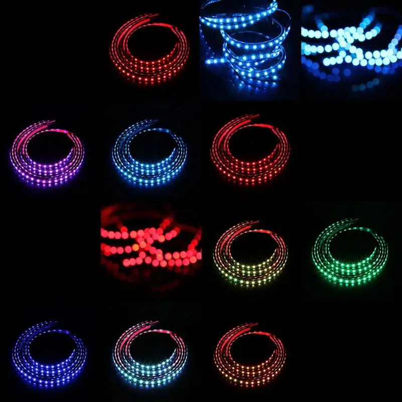 4 шт. RGB Светодиодная лента под автомобильную трубу система подсветки неоновый