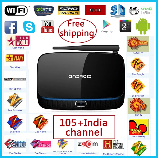 nød Stor mængde Karakter CS918 MK888 Q7 Android Smart indian TV Box iptv indian channels 1080P Quad  Core RK3188 FOX/SKY SPORT ZEE HBO HD XBMC set-top box _ - AliExpress Mobile