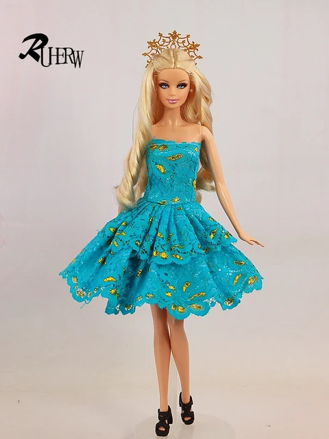 Barbie Doll Dress for Kids, Baby Girl Birthday Present, Novas roupas de  moda, Venda quente, 1 Pc - AliExpress