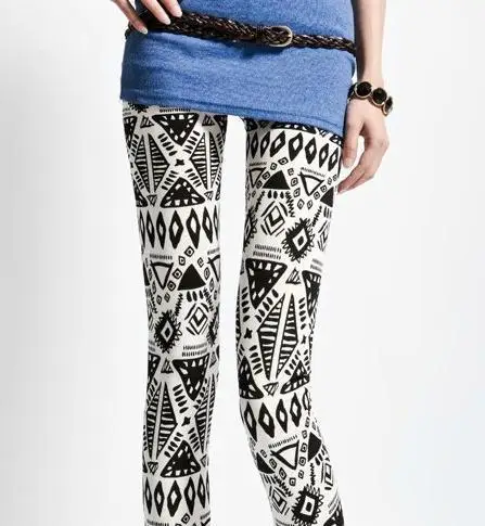 

120pairs/lot fashion geometric print slimming leggings Women Leggings