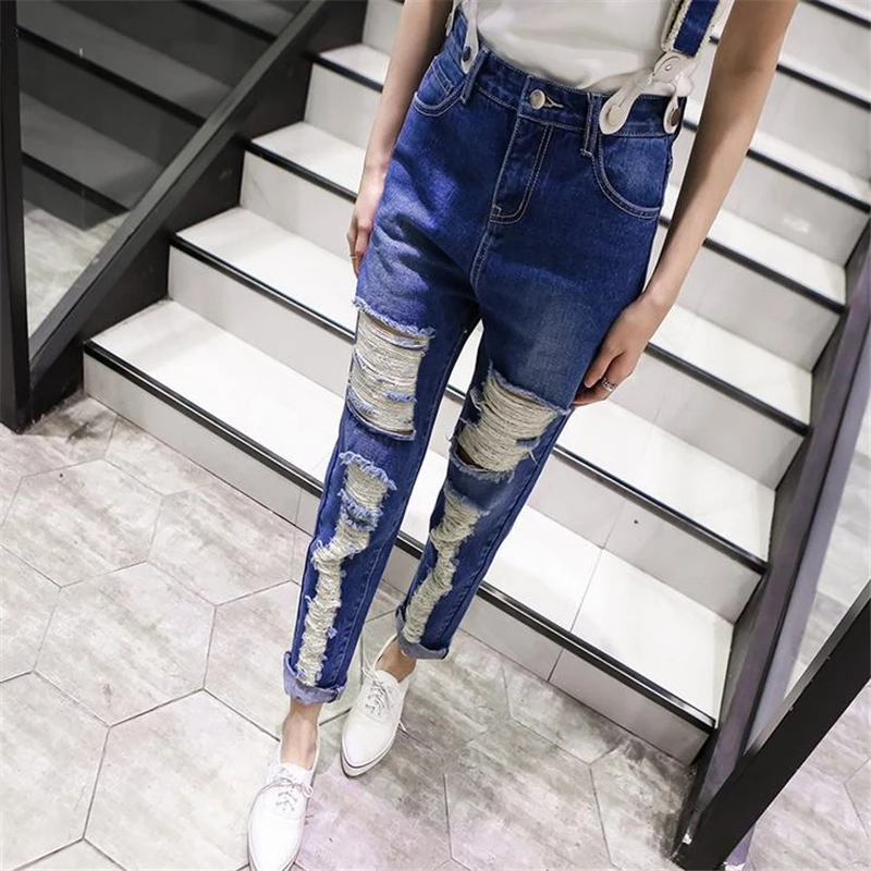 DoreenBow New Fashion Spring Autumn Denim Fabric Jumpsuits HIGHT