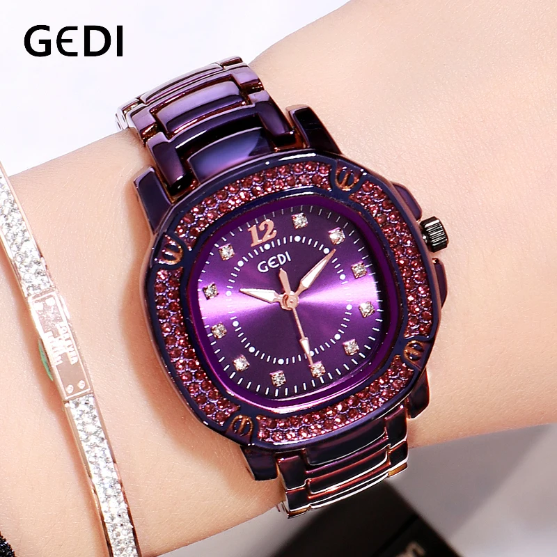 Gedi Alloy Strap Female Watch Ladies Wristwatch Quartz Women's Watches