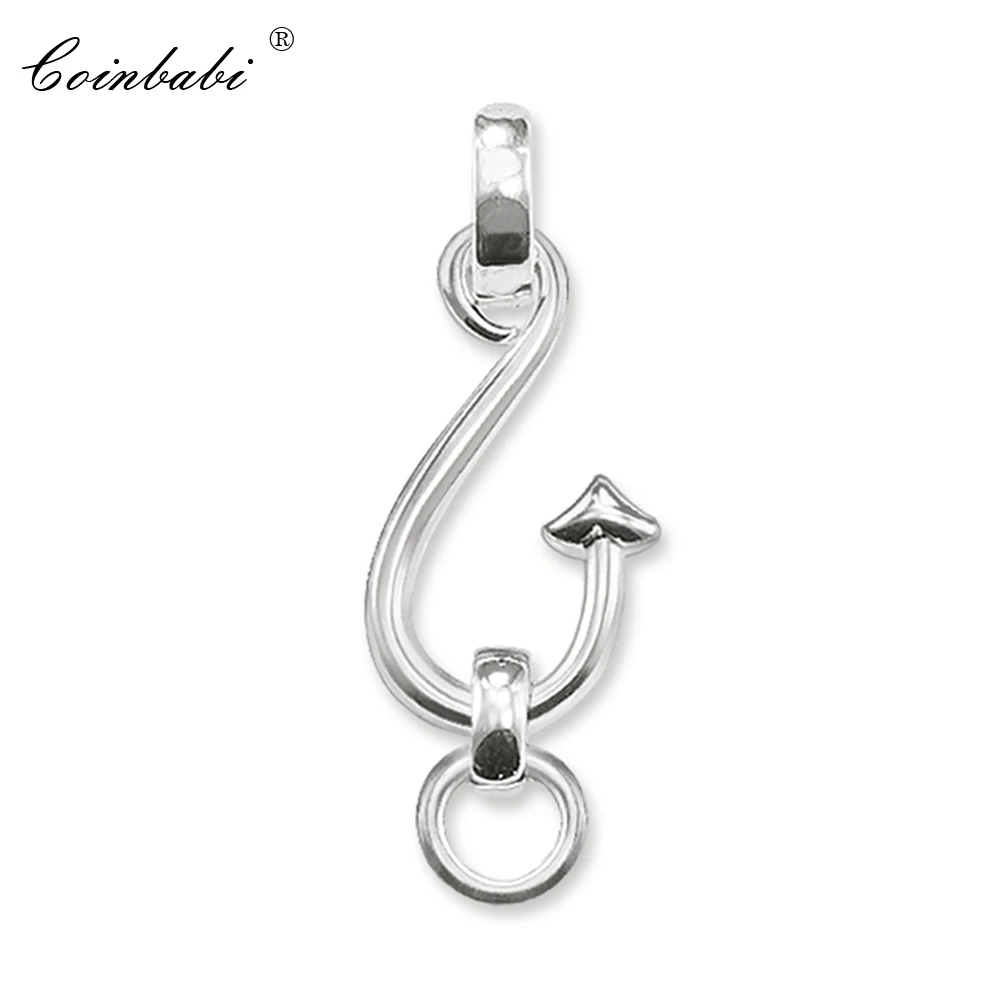 

Charm Carrier Fishing Hook Trendy Gift For Women & Men, Thomas Style Glam Fashion TS 925 Sterling Silver Fashion Jewelry