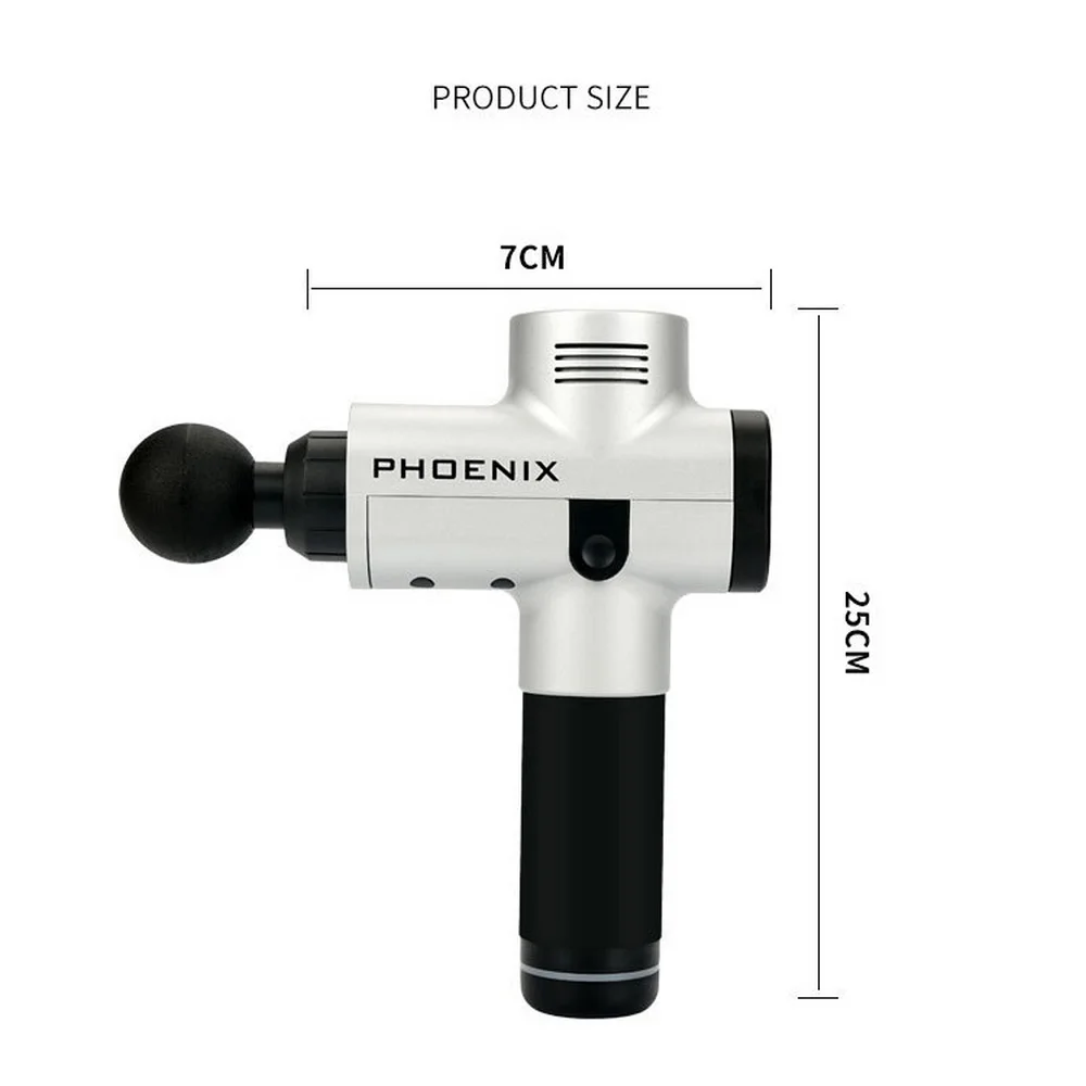 Портативный электронный терапевтическая, для мышц массажный пистолет расслабления тела боли Массажер высокой частоты вибрации массаж theragun