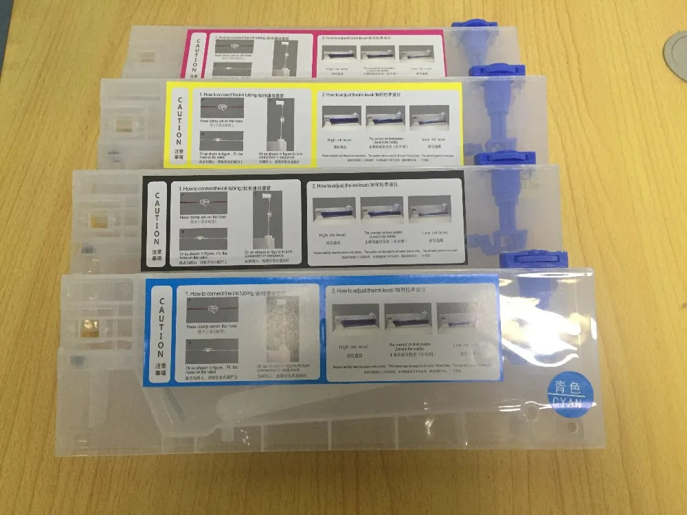 

4pcs/lot 220ml empty refill ink cartridge for Roland/Mimaki/Mutoh and other printer bulk ink system