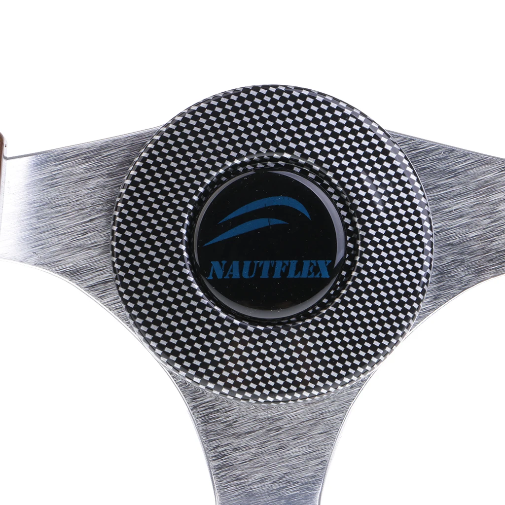 Universal 320mm 3 Spoke 3/4'' Boat Steering Wheel for Marine Yacht Pontoon Boat Rib Speedboat Cruiser Fishing Inboard