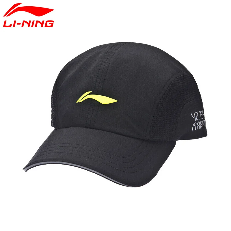 Li-Ning, унисекс, беговые бейсболки, 97% полиэстер, 3% спандекс, подкладка, спортивная шапка, AMYM068 PMQ055