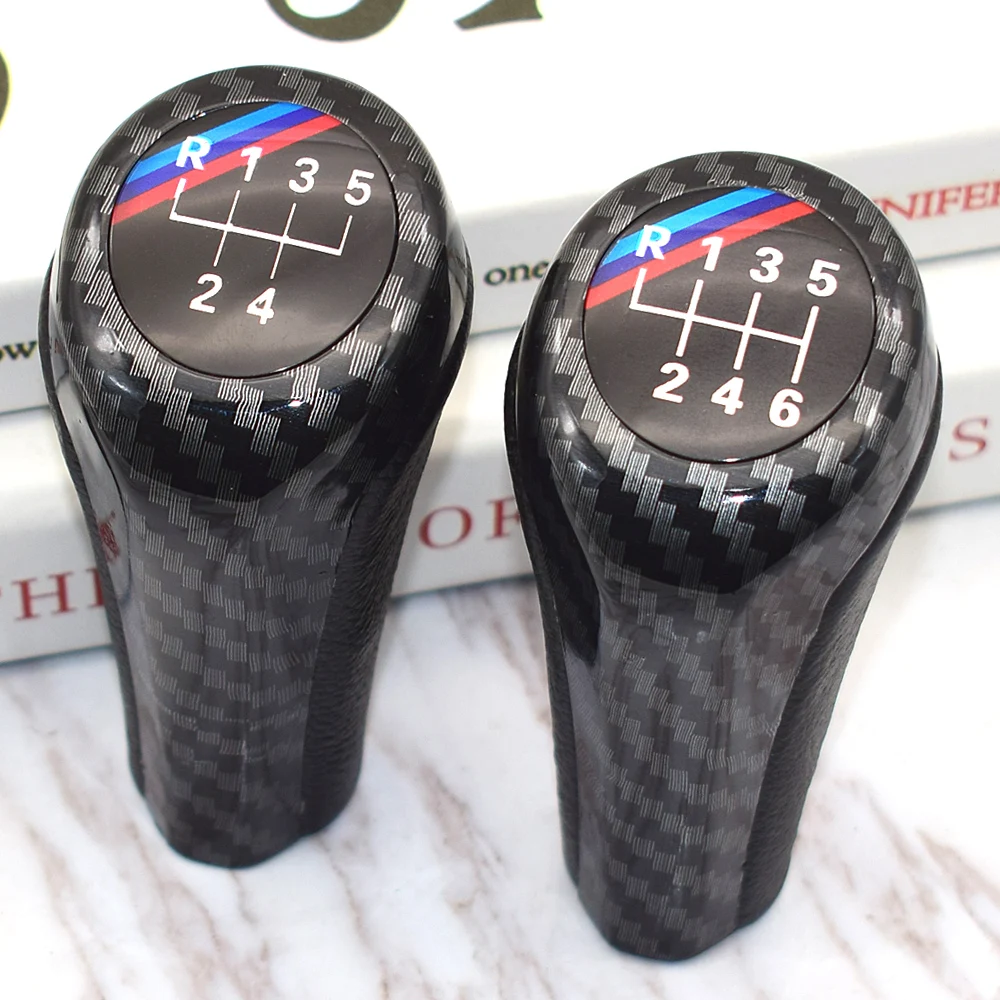 Sports Real Leather Gear Shift Knob 5 6 Speed For BMW 1 3 5 6 Series E30 E32 E34 E36 E38 E39 E46 E53 E60 E63 E83 E84 E87 E90 E91