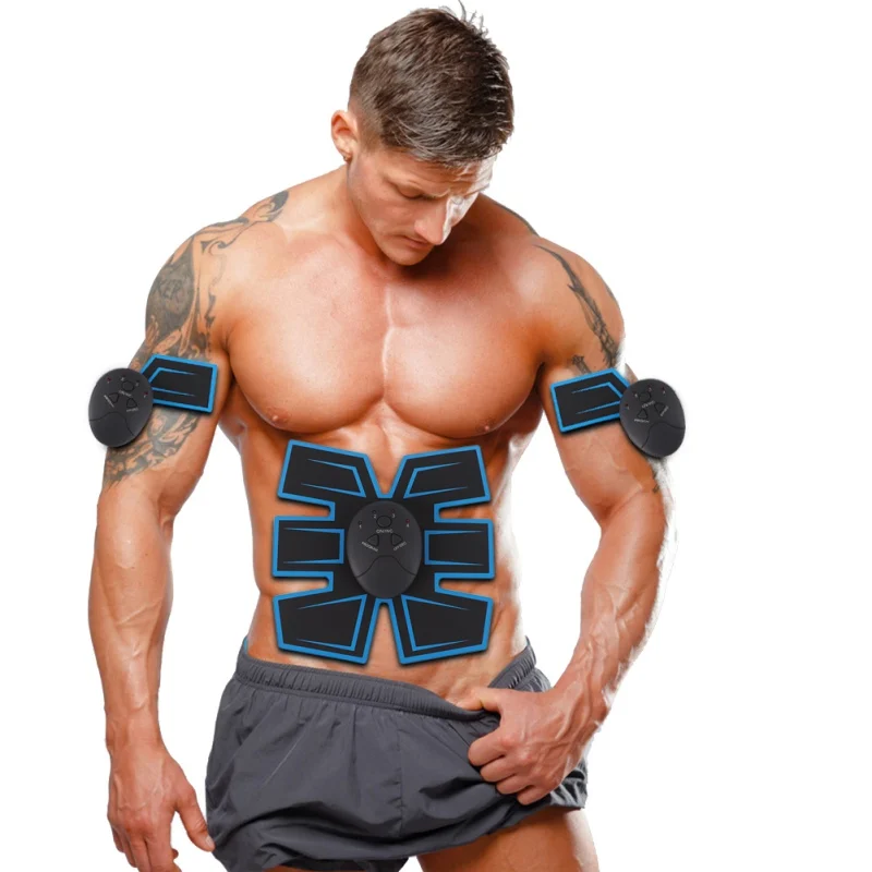 Abdominal Electronic EMS Muscle Exerciser Body Slimming Massager Shaper Power Muscle Trainer Vibrating Exercise Machine US Ship
