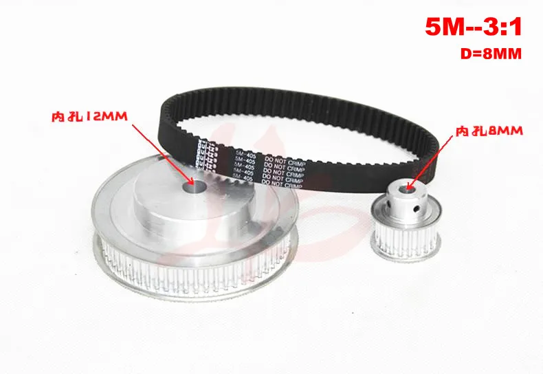 

Professional cnc part 5M synchronous belt deceleration Belt width 15 mm for cnc engraving machine