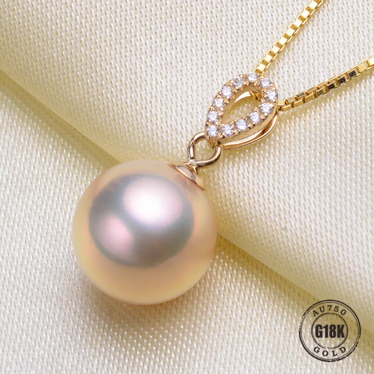 Luxury genuine G18K Gold Accessories Fashion Pearl Pendant Settings