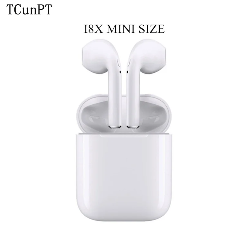 

TCunPT I8 Wireless Bluetooth Earphone Sport Headphone Mini Stereo Earbuds Headset with Charging Box for IPhone Android Phones