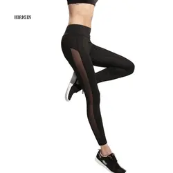 HIRIGIN 2017 компрессионные штаны эластичные спортивные женские леггинсы для фитнеса Ночная одежда Светоотражающие брюки для спортзала