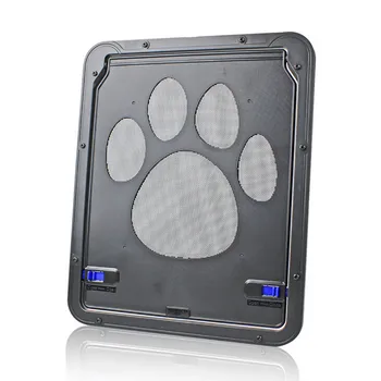 

Transer 2019 TOP Pet Screen Door Dog Footprint Pattern Pet Cat Door Window Screen Doggie Flap Saf 12.27