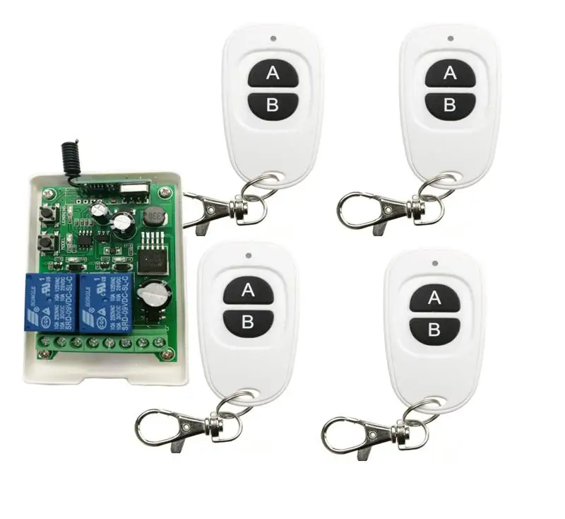 

DC12V 24V 36V 48V 2CH RF Wireless radio Remote Control Switch receiver transmitter universal lighting 433mhz