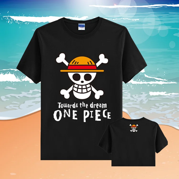 Cosplay&Ware [10]One Piece T Shirt 2 Japanese Anime Clothing Back Color Cotton T-shirt Cosplay Costumes -Cosplay&Ware anime Shop
