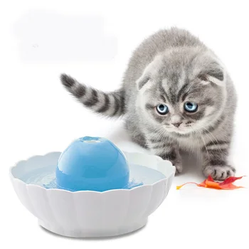 

Ceramic Material Pet Fountain Dog Water Feeder Cat Drinker Bowl Flow Control