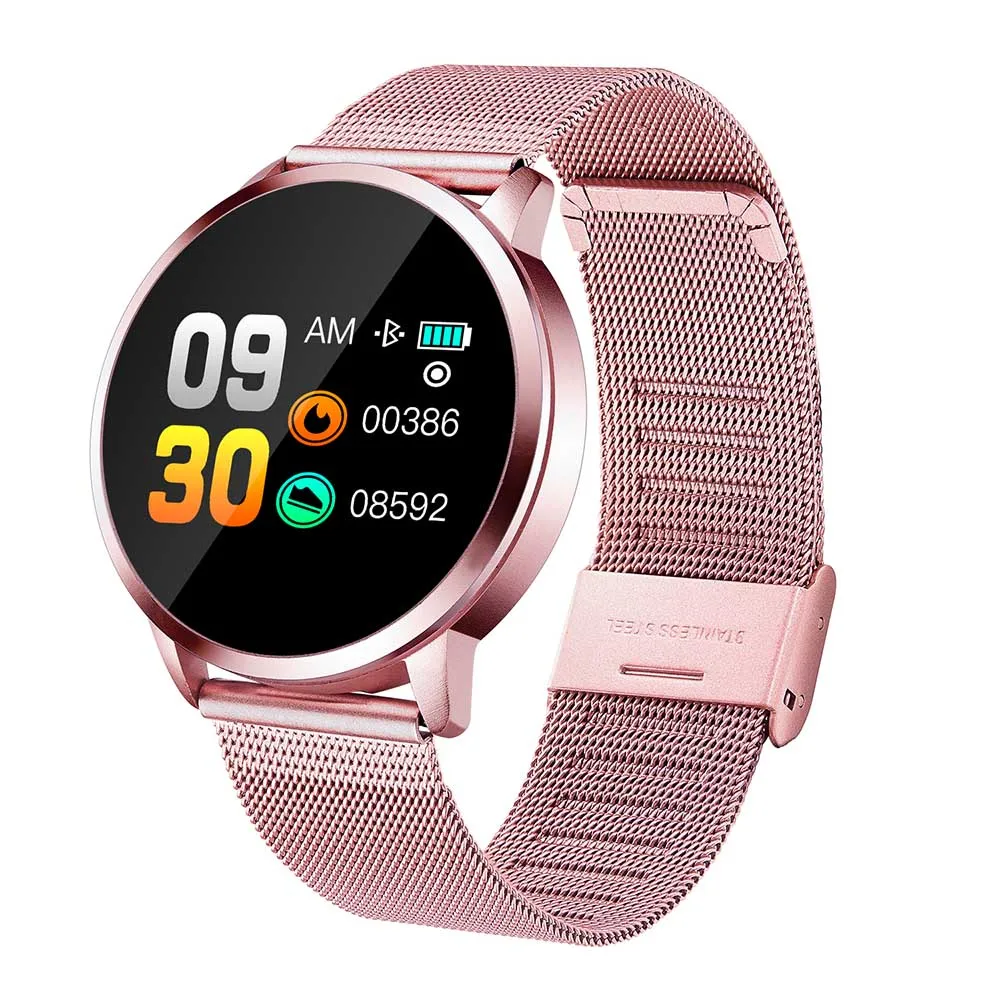

Q8 Smart Watch OLED Color Screen Heart Rate Monitor Blood Pressure Oxygen Fitness Tracker Smartwatch For Men Women