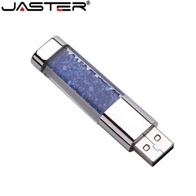 JASTER Кристальный подарок USB флэш-накопитель прозрачный Флешка 4 ГБ 8 ГБ 16 ГБ 32 ГБ 64 Гб карта памяти usb creativo U диск
