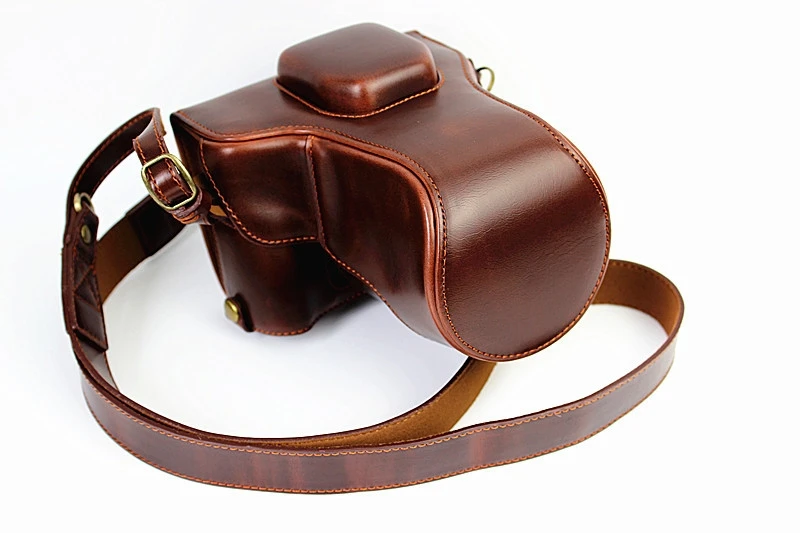 Роскошная сумка для камеры из искусственной кожи для Fujifilm XT10 XT20 XT30 16-50 мм чехол для объектива камеры кожаный с ремешком открытая батарея дизайн
