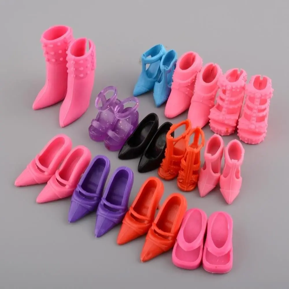 10Pairs Fashion Shoes Boots For Sister Doll Kids  mzS_fr 