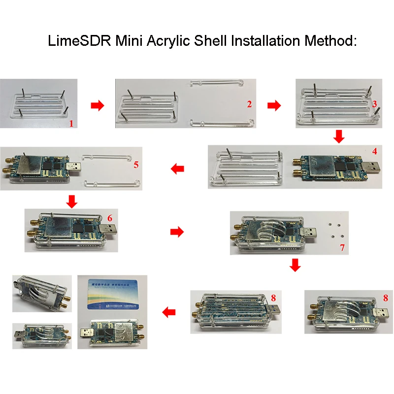 1 шт. акриловый чехол для платы LimeSDR Mini SDR бесплатная доставка|Теле- и