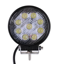 4 Polegada 27 W LED Trabalho Light 12 V 24 V Praça Off road Truck Car Mancha de Inundação LEVOU Rodada Lâmpada de Luz Offroad