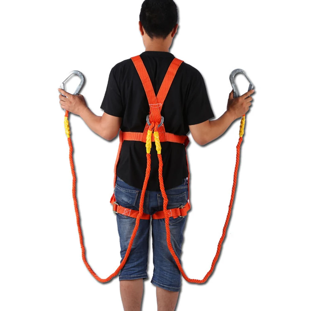 

Camping Climbing Accessories Aerial Work Safety Belt Adjustable Five-Point Safety Fall Protection Polypropylene Fiber