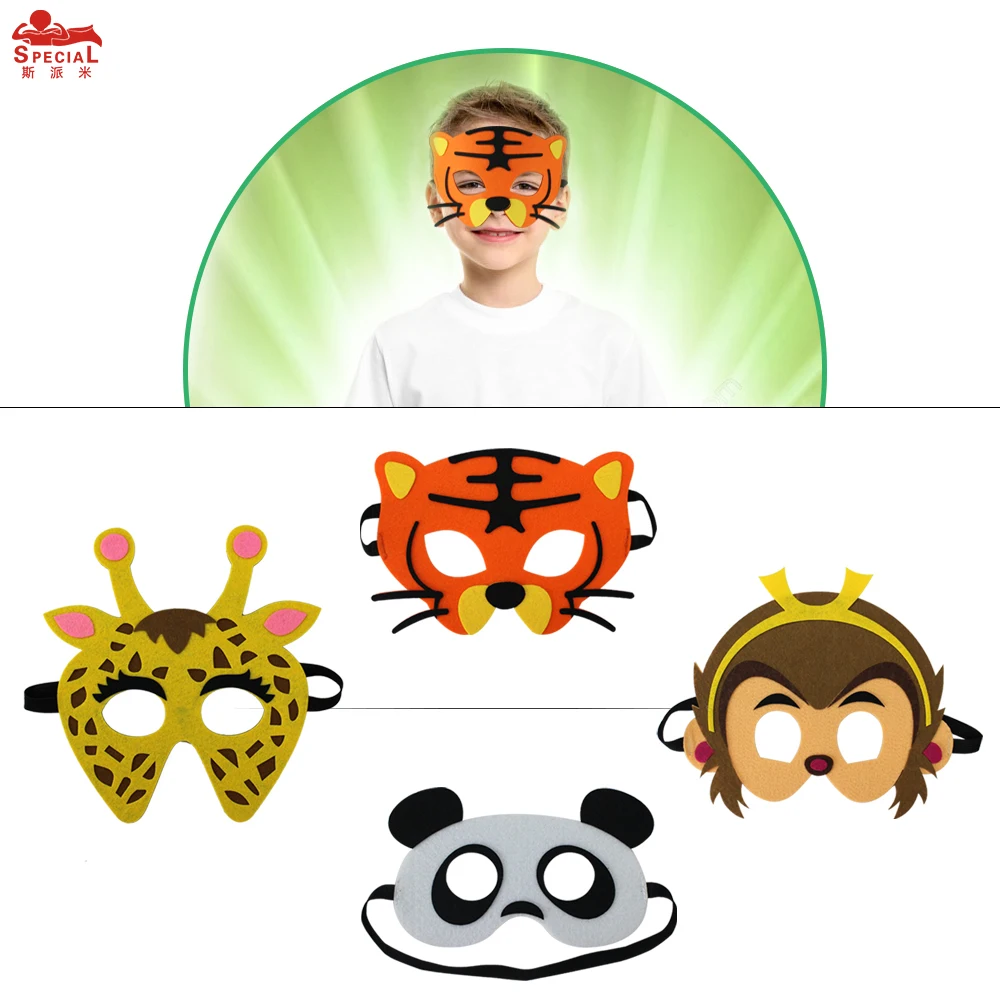

Boys&Girls giraffe panda animal masks cosplay tiger mask bay monkey mask child costume character masks school girl costume