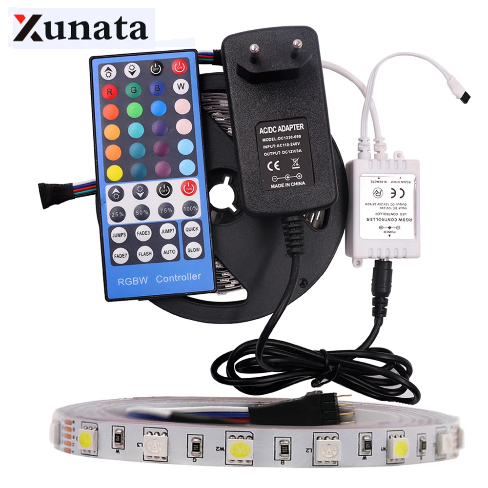 Светодиодная лента Lihgt Водонепроницаемая Гибкая RGB SMD 5050 RGBW 12 в пост. Тока 5 м 300