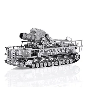 

Piececool tank models 3D Metal Puzzle Railway gun tank models DIY Laser Cutting Puzzles Jigsaw Model For Adult Kids Toys