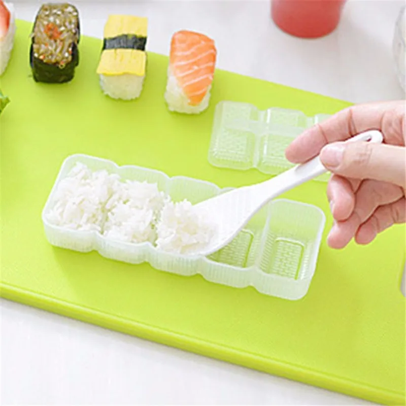 Japan Nigiri DIY Sushi Mold Rice Ball 5 Rolls Maker Non Stick Press Bento Making Tool Kitchen | Дом и сад