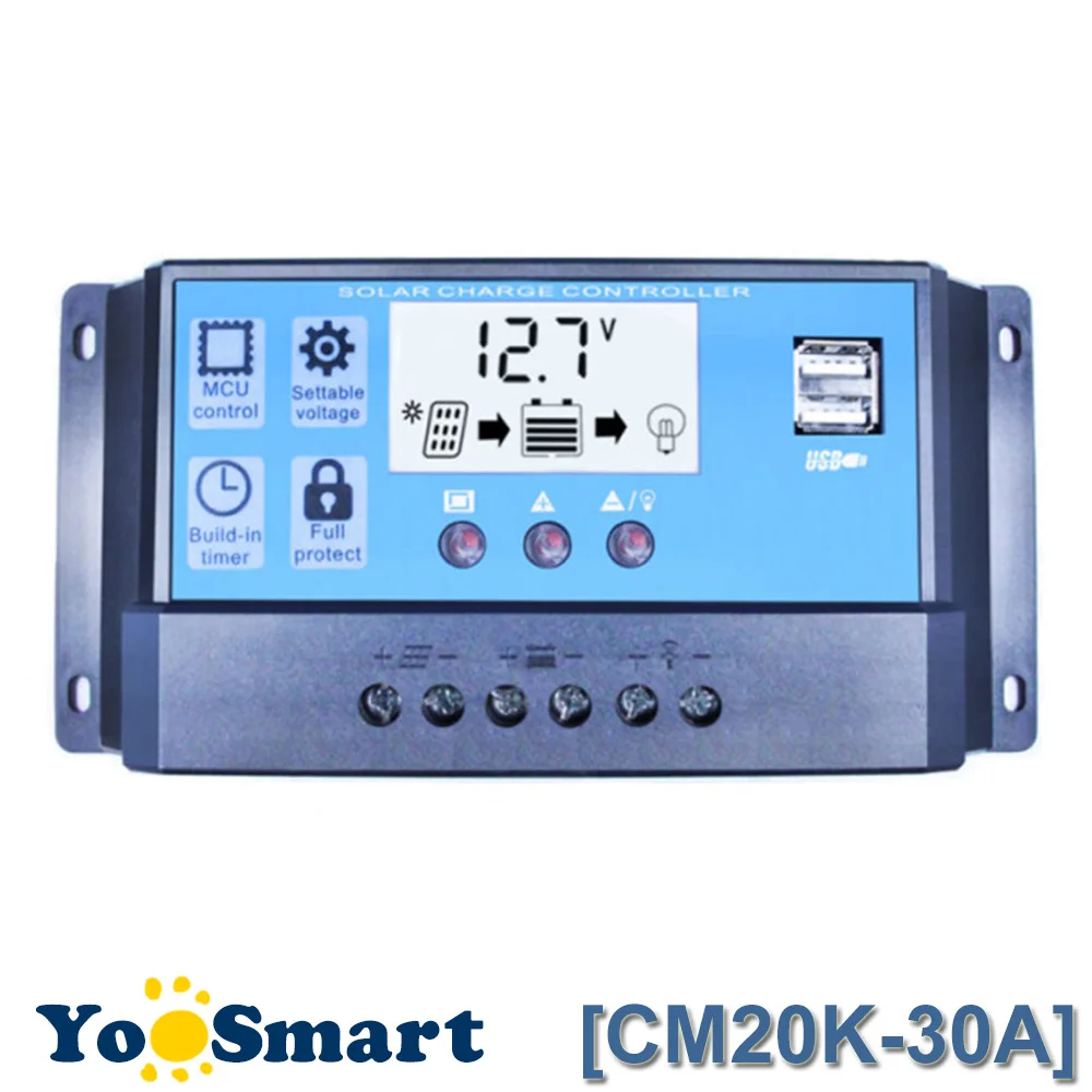 Aliexpress.com : Buy Solar Charge Controller 30A LCD Dual USB Output 5V