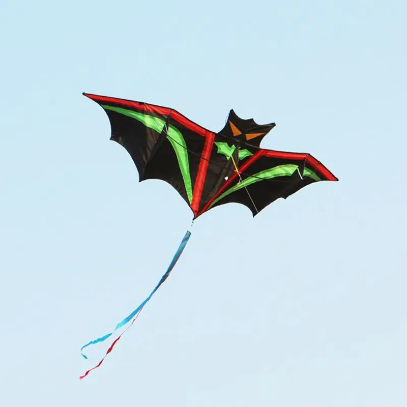 Мультфильм воздушные змеи с летучей мышью из фиброармированного пластика резины стержень Летающий Спорт Пляж Ripstop нейлон Kitesurf детский