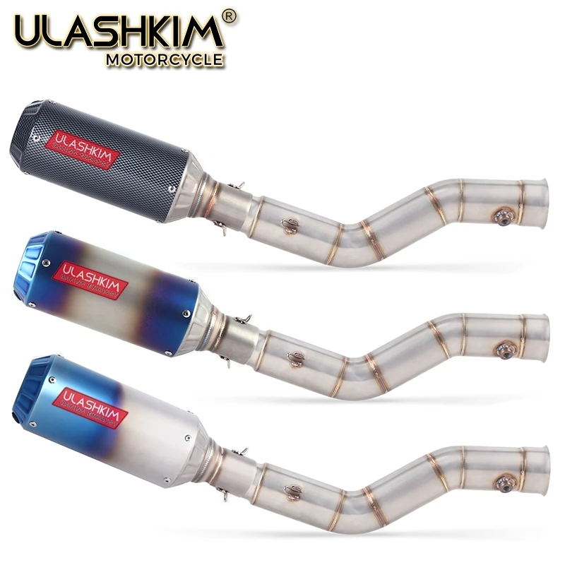 

Motorcycle Exhaust Muffler Escape Full System Middle Link Pipe Slip On For yamaha YZF1000 YZF R1 2009 2010 2011 2012 2013 2014