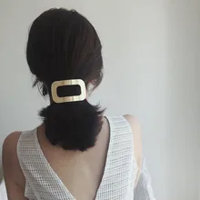 1 шт. Корея Геометрические Квадратные металлические заколки для волос морозный стиль твердые цветные шпильки заколка для девушки заколка для волос аксессуары для укладки волос