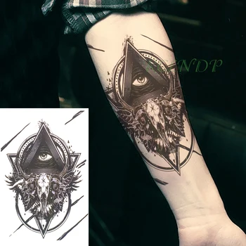 Adesivi per tatuaggi temporanei impermeabili aquila Tatto falso Flash Tatoo di grandi dimensioni Body art Gamba posteriore Braccio pancia per donne Uomini