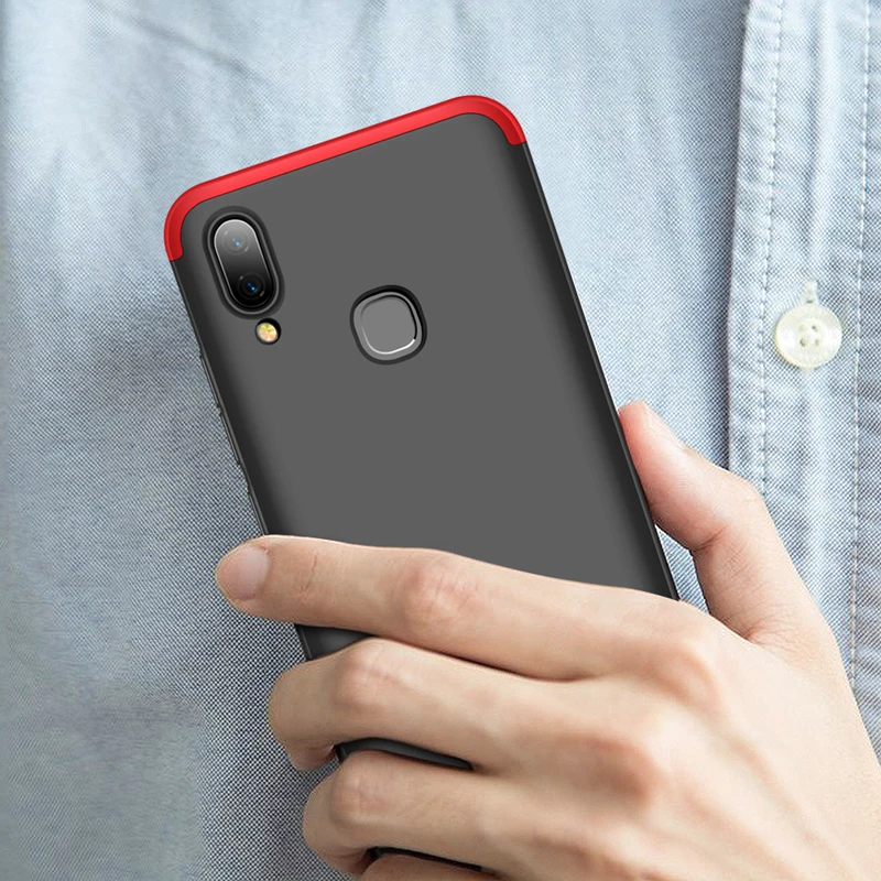 Оригинальный чехол для VIVO Y95 Роскошный с полной защитой кольцом держателем