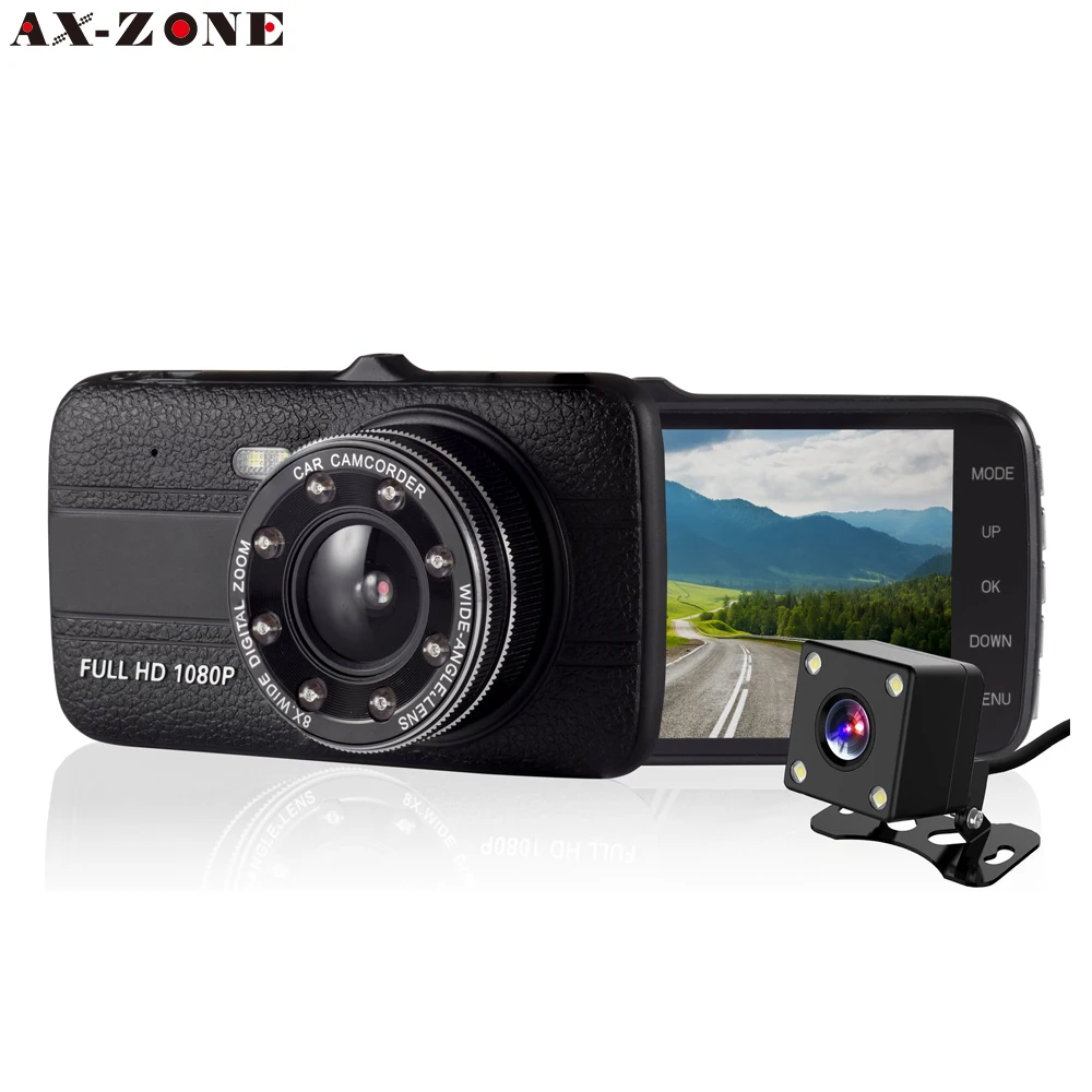 

Dash Cams for Cars Front and Rear with Night Vision, Car Camera with 8 Led Lights, 1080P Full HD Dual Lens Dash Cam, 4 Inch LCD