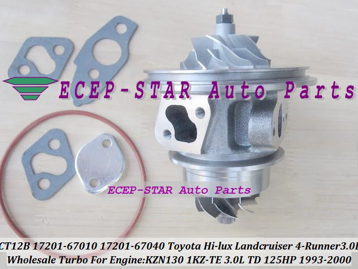 TURBO CHRA Cartridge Core CT12B 17201-67010 17201-67040 Turbocharger For TOYOTA LANDCRUISER 1KZ-TE KZJ90 KZJ95 2000- 4-RUNNER TD HI-LUX 1993- KZN130 3.0L (4)