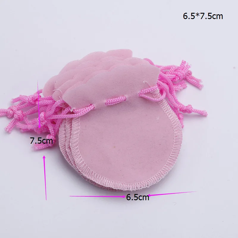 Free Shipping 100PCS  7x8cm Red Velvet Drawstring Pouch Bag/jewelry Bag,christmas/wedding Bag