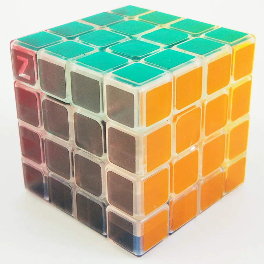 

Transparent Magic Cube 4x4x4 Mini Puzzle Cubo Educational Puzzle Toys For Kids