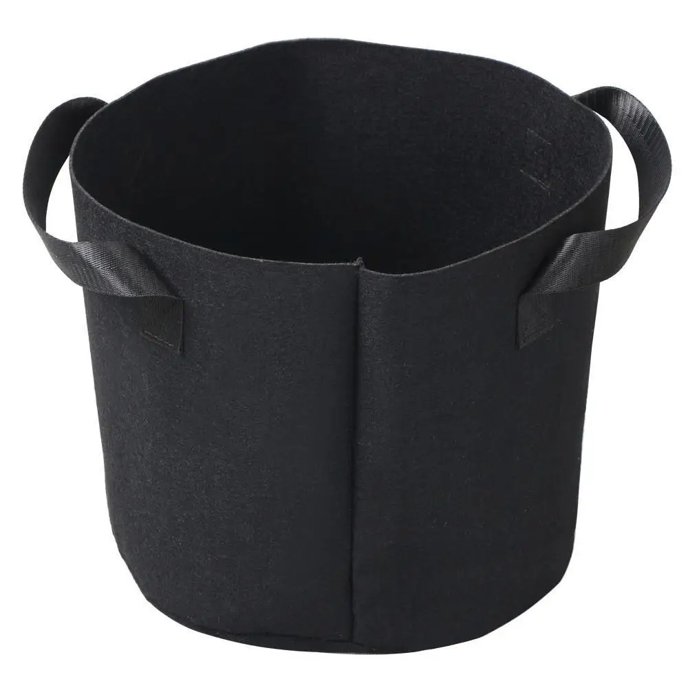 

5pcs 5 Gallon Round Planter Grow Bag Plant Pouch Root Pots Container with Handles Black