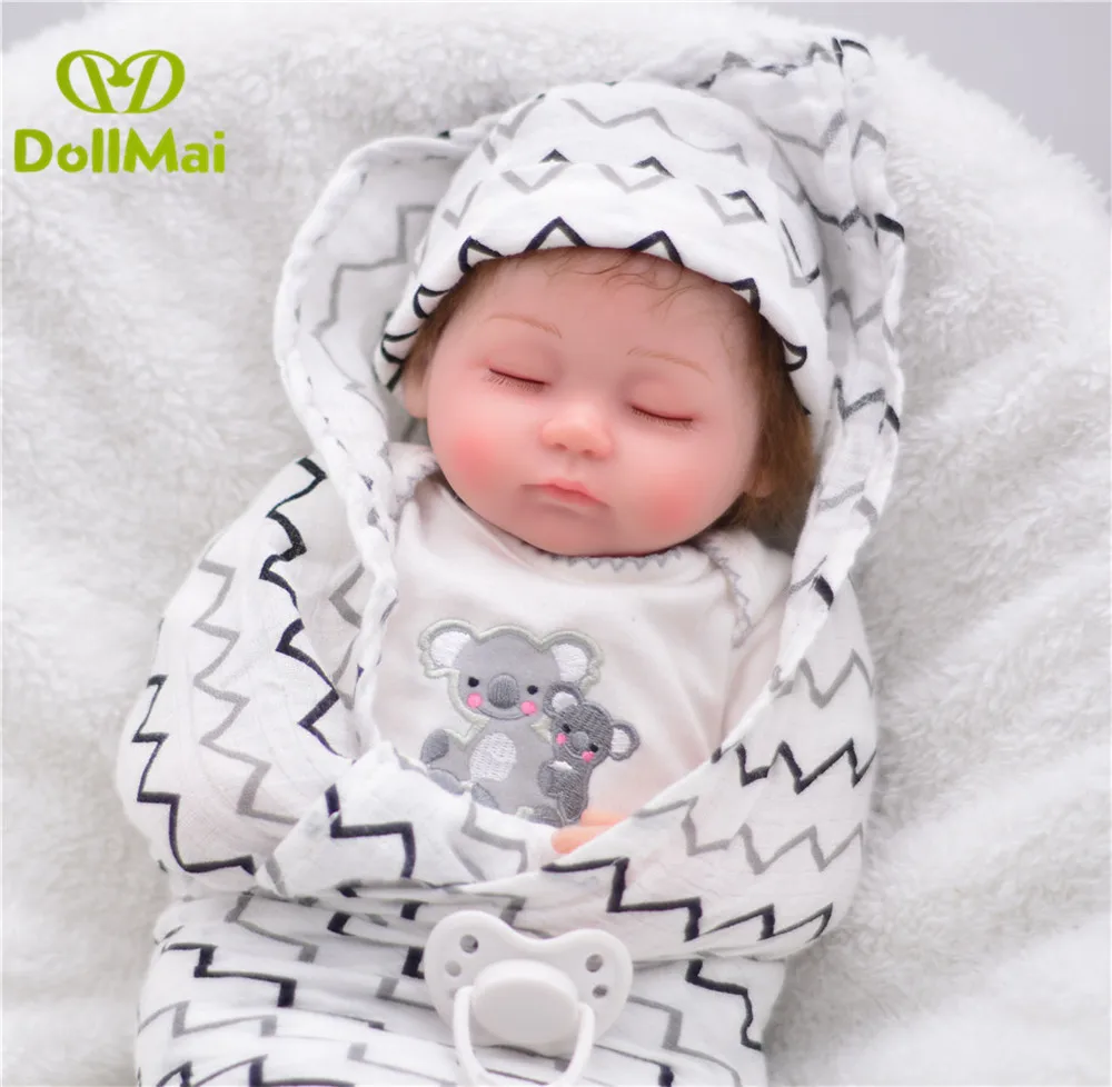 Bebes reborn menino 40 см Силиконовая Кукла для новорожденных мальчиков спящие куклы