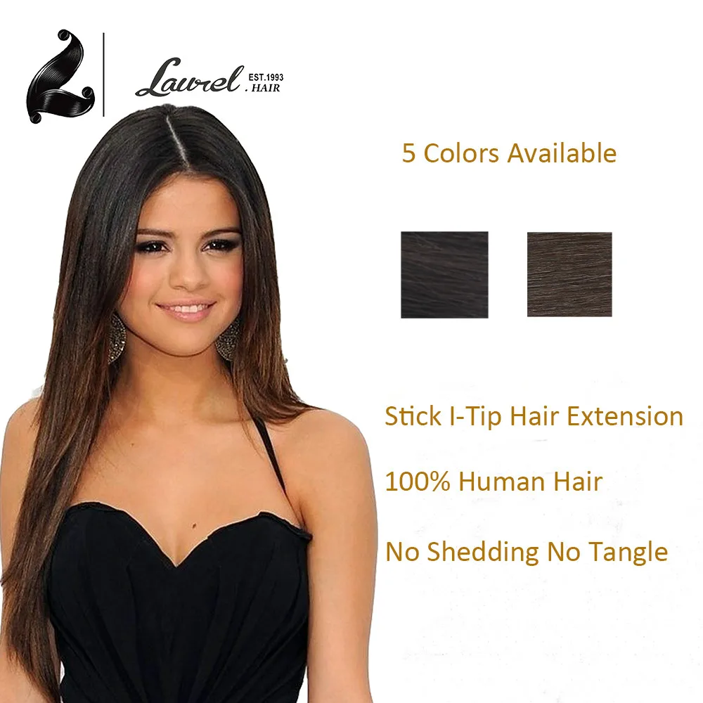 Pre Bonded I Tip Remy Human font b Hair b font 1 6 0 5g strand
