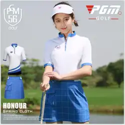 Новый PGM Для женщин Гольф футболка одежда для гольфа женские топы с короткими рукавами летняя футболка Удобная дышащая рубашка поло